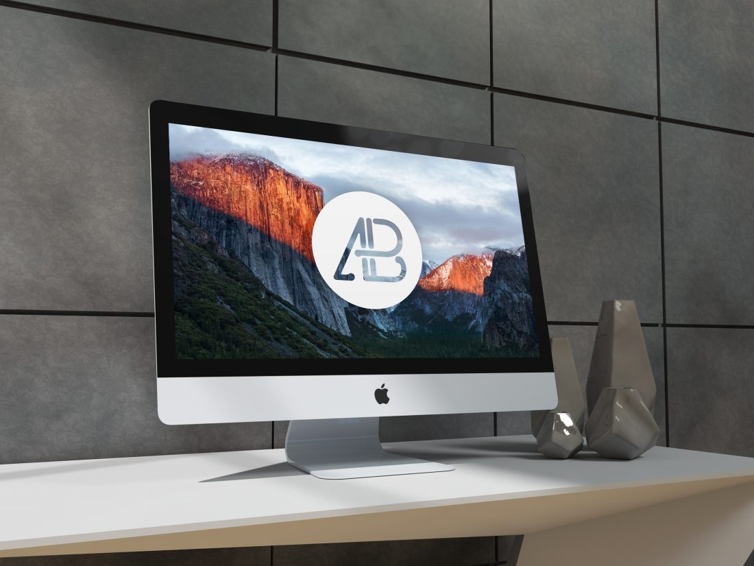 Realistic 5k iMac Mockup | Anthony Boyd Graphics