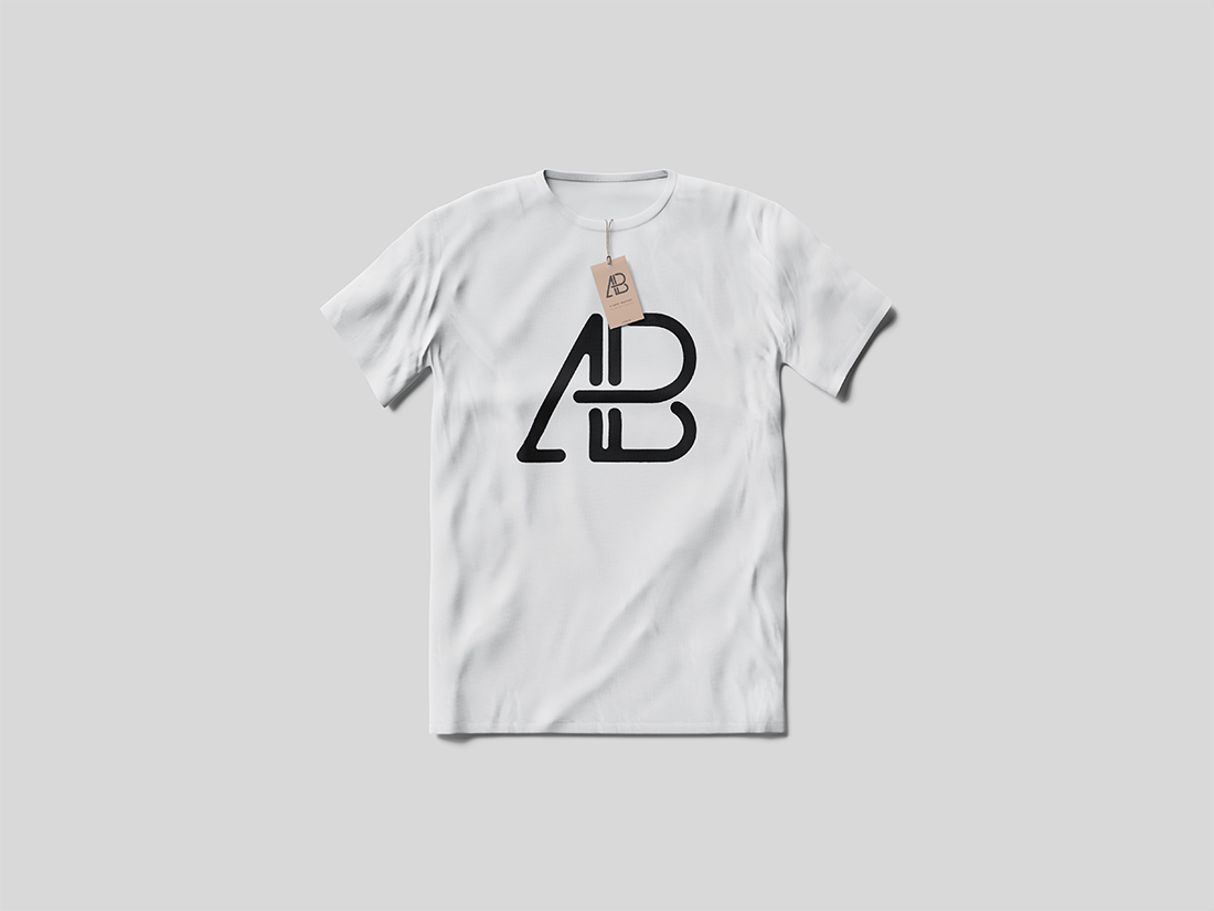 Download T-Shirt With Tag Mockup | Anthony Boyd Graphics