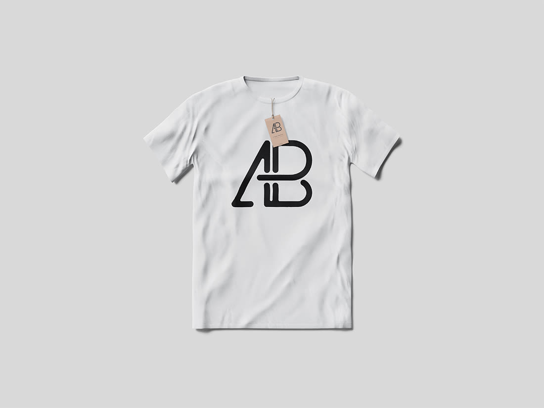 T-Shirt With Tag Mockup