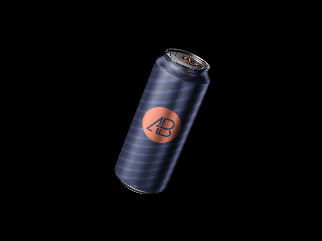 Floating Can Mockup by Anthony Boyd Graphics