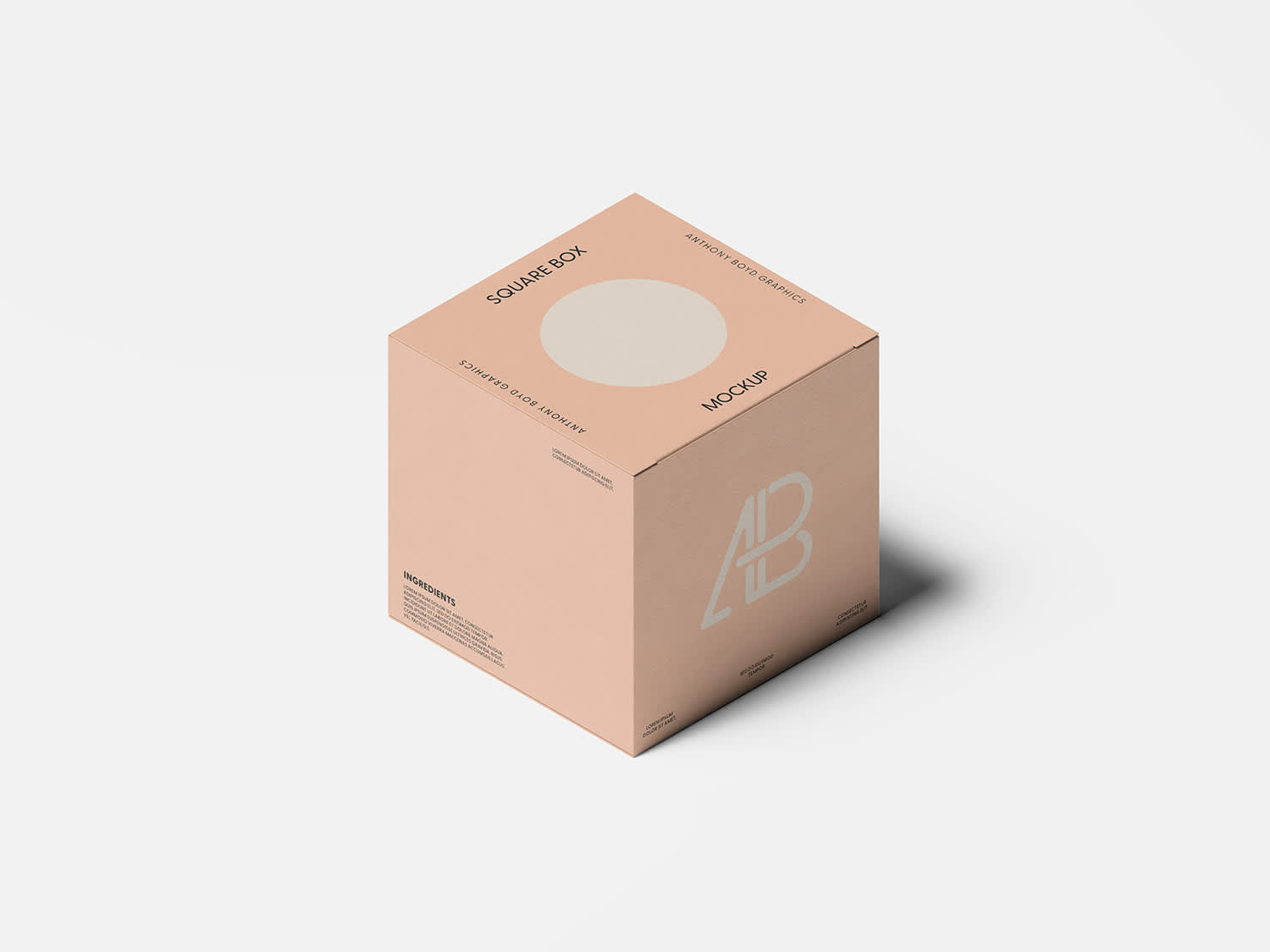 Square Box Mockup by Anthony Boyd Graphics