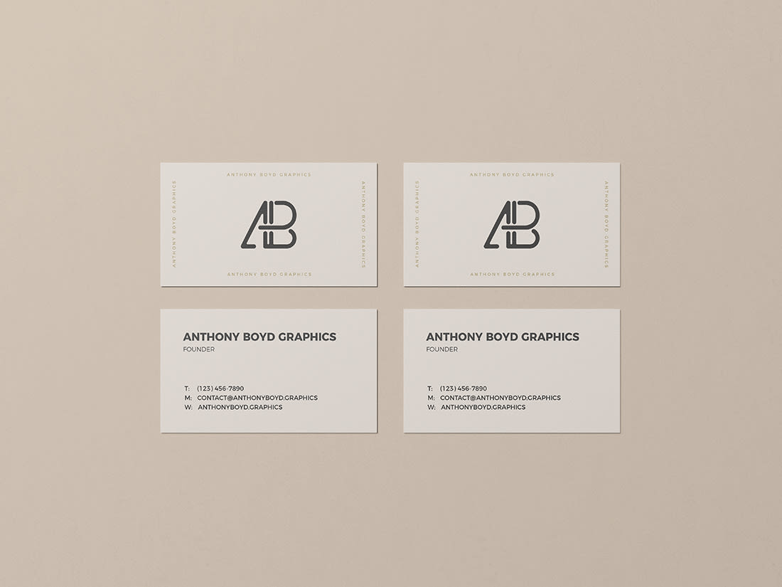 Business Card Mockup Vol.4 by Anthony Boyd Graphics