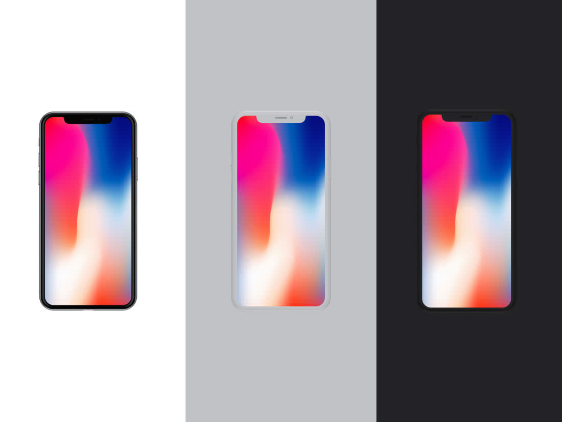 Front View iPhone X Mockup Vol.2 by Anthony Boyd Graphics