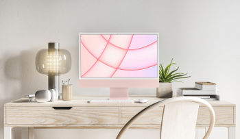 2021 iMac Mockup by Anthony Boyd Graphics (Pink)