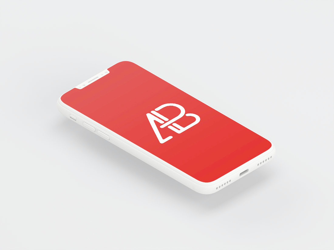 Clay iPhone X Mockup Anthony Boyd Graphics