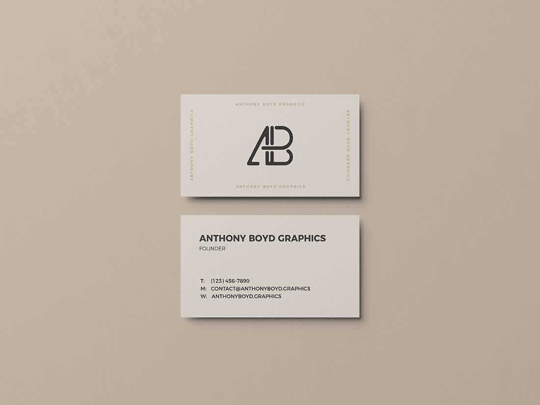 Download Business Card Mockup Vol 3 Anthony Boyd Graphics