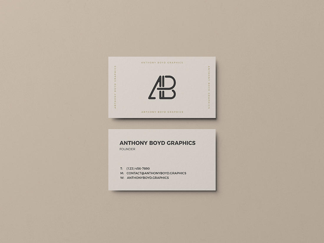 Download Business Card Mockup Vol 3 Anthony Boyd Graphics PSD Mockup Templates