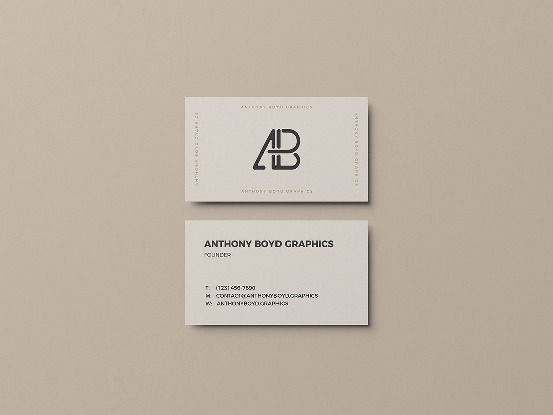 Business Card Mockup Vol.3 | Anthony Boyd Graphics