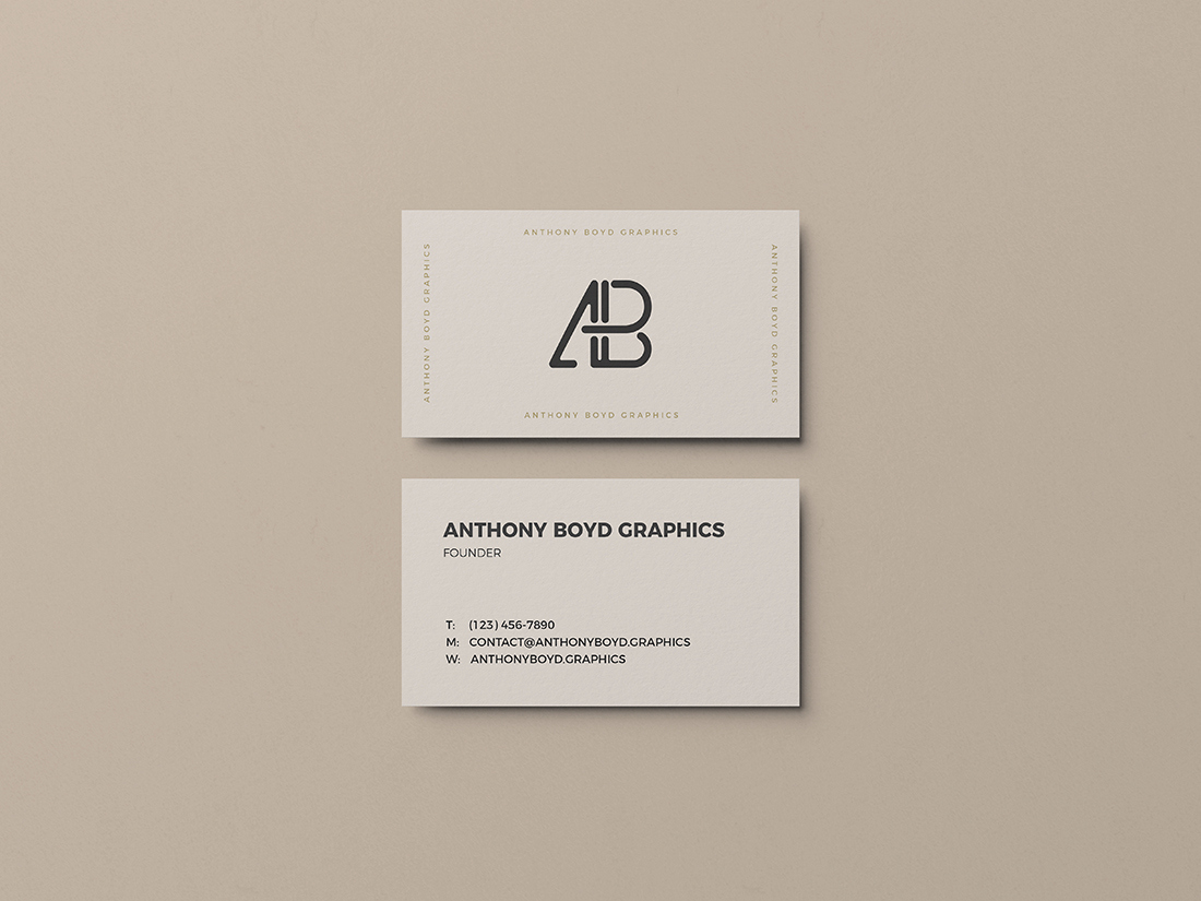 Download Business Card Mockup Vol 3 Anthony Boyd Graphics PSD Mockup Templates
