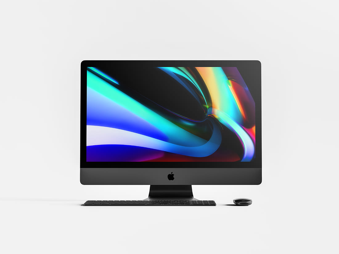 Front View iMac Pro Mockup by Anthony Boyd Graphics