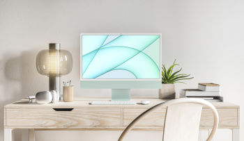2021 iMac Mockup by Anthony Boyd Graphics (Green)