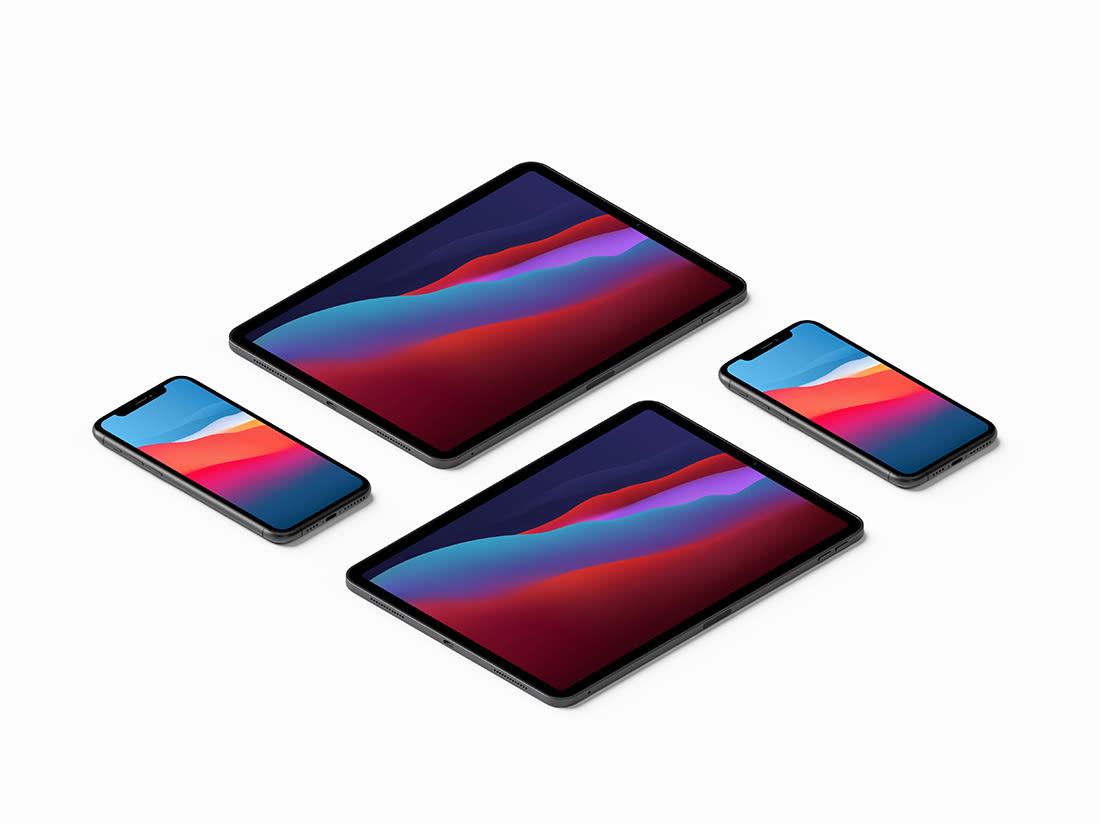 iPhone 11 Pro Max and iPad Pro Mockup #2 by Anthony Boyd Graphics