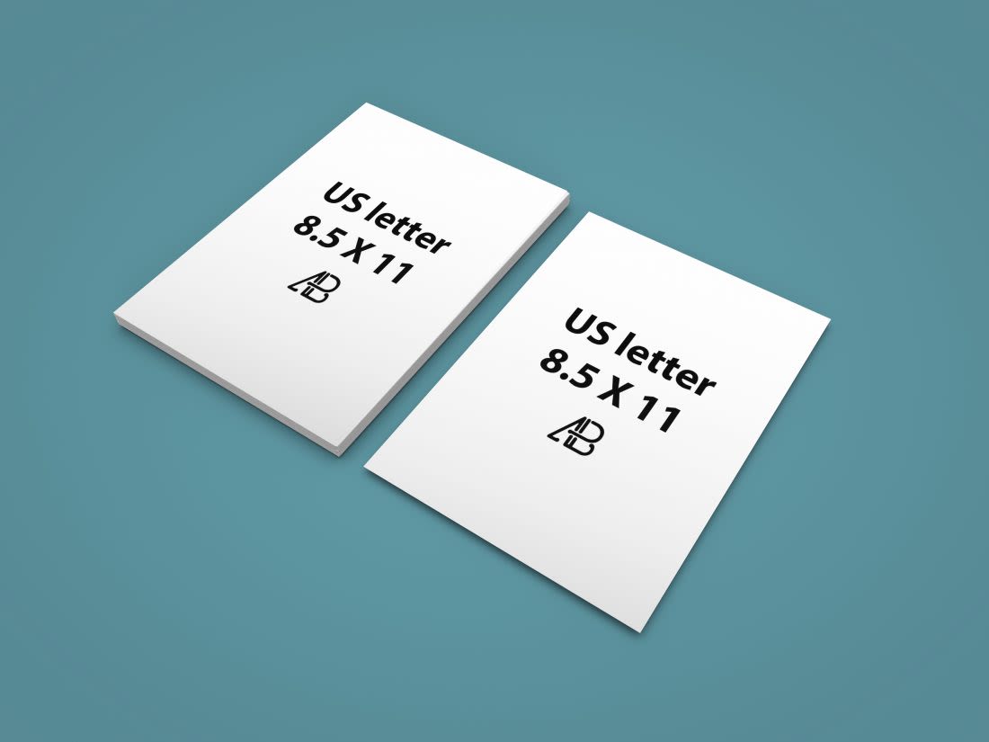 Realistic US Letter Paper Mockup Vol.2 by Anthony Boyd Graphics