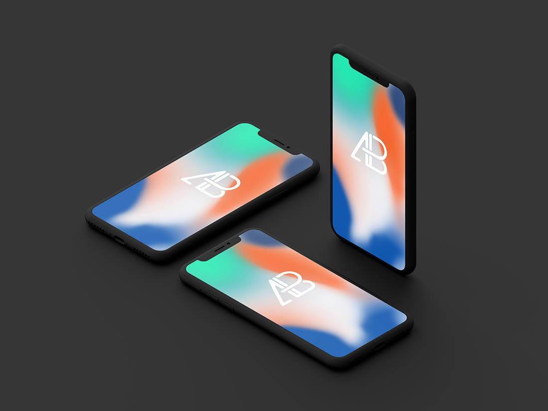 Clay iPhone X Mockup Vol.2 by Anthony Boyd Graphics