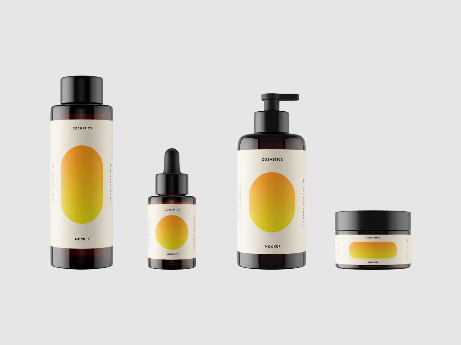 Cosmetics Packaging Mockup by Anthony Boyd Graphics