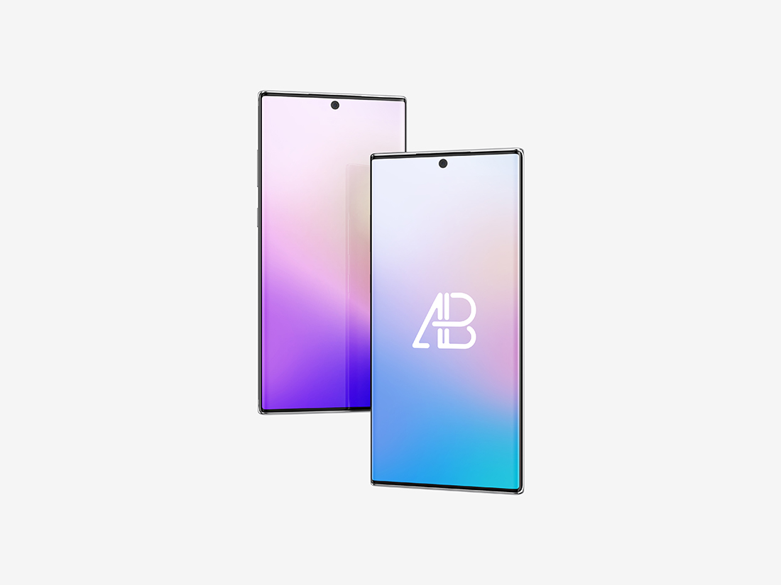 Floating Galaxy Note 10 Pro Mockup | Anthony Boyd Graphics