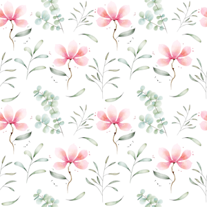 Repeatable pattern on a watercolour background