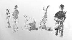 SB - Artists in Residence - Pencil Sketches