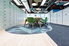 MOJ 10SC Wooden Flooring With Oval And Exposed Ductwork