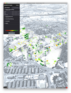 University of Leeds - Teaching Space Audit Screen Shot