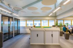 WORK - UEL Filing Cabinets with Acoustic Ceiling