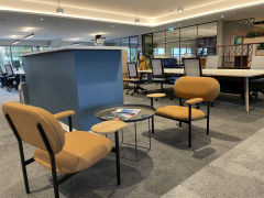 WORK - Iconsys - Breakout Seating Tan Chairs