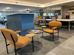 WORK - Iconsys - Breakout Seating Tan Chairs