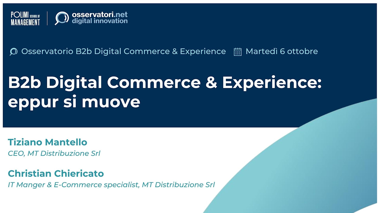 B2b digital commerce & experience copertina
