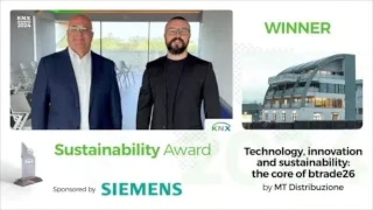 MT Distribuzione vince il premio KNX Award per la categoria Sostenibilità