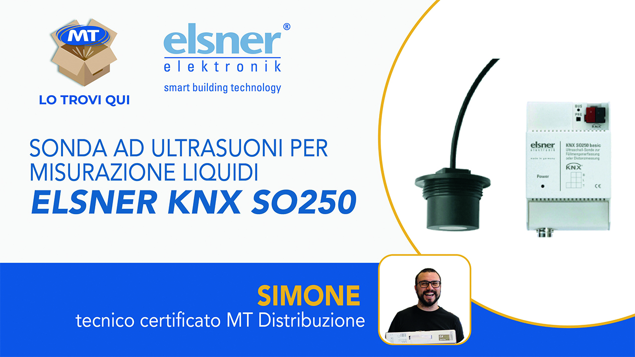 ELSNER KNX SO250 Sonda ad ultrasuoni per misurazione liquidi | MT Lo Trovi qui con Simone.