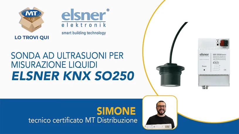 ELSNER KNX SO250 Sonda ad ultrasuoni per misurazione liquidi | MT Lo Trovi qui con Simone.