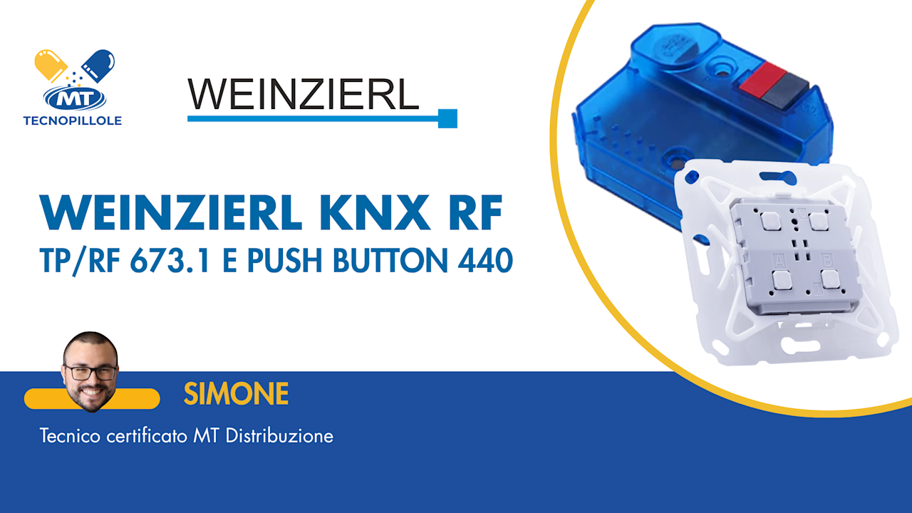 KNX RF TP/RF 673.1 e Push Button 440 di Weinzierl | MT Tecnopillole
