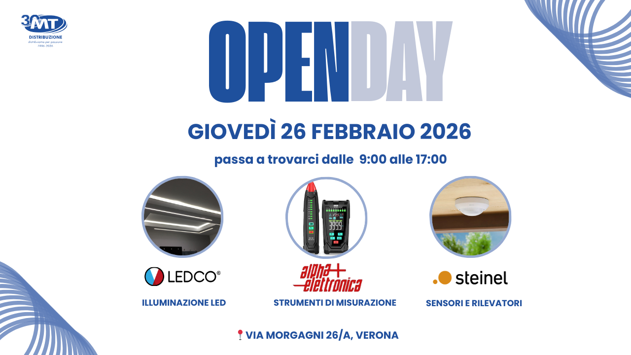 MT Distribuzione Open Day con LEDCO, Alpha Elettronica and Steinel