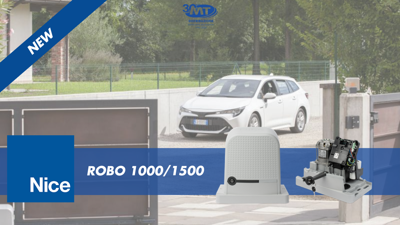 Robo 1000 e Robo 1500 di Nice | Automazioni per cancelli scorrevoli connesse, sicure e ad alte prestazioni