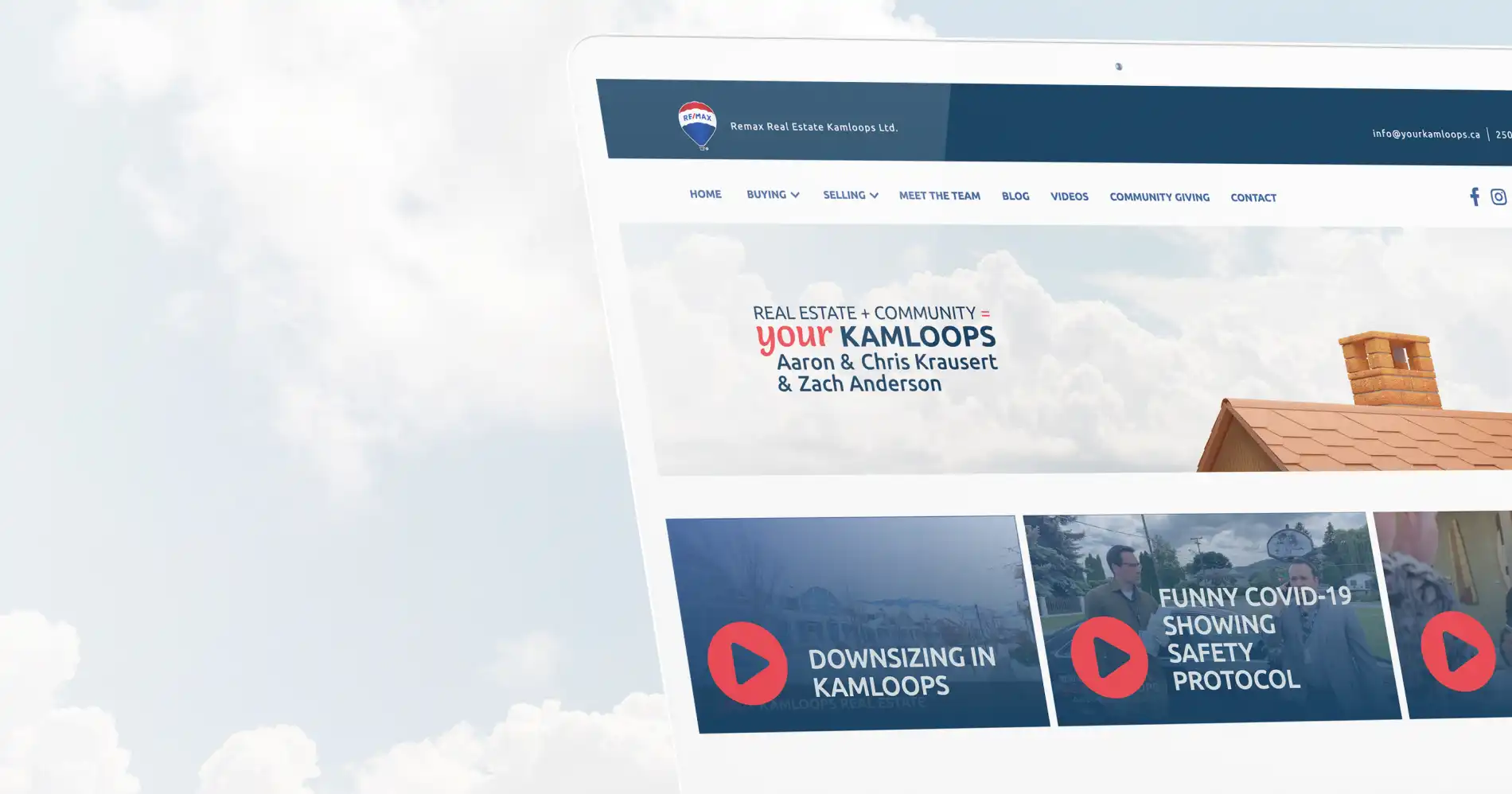 Your Kamloops website homepage with a vibrant, community-focused layout and scenic imagery