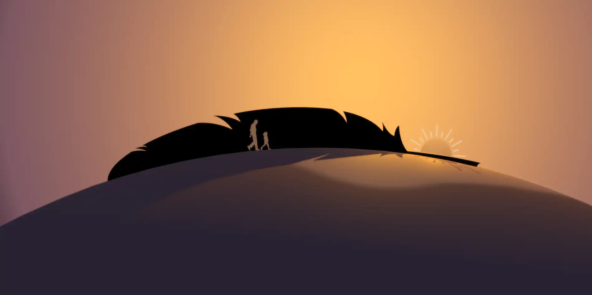 CYFN RHS brand logo on sunset with Indigenous-inspired design elements