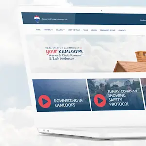 Your Kamloops website homepage with a vibrant, community-focused layout and scenic imagery