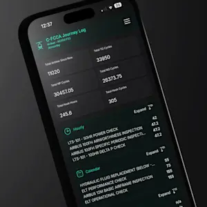 Capital Helicopters custom web app example on a mobile device