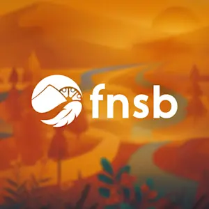 FNSB logo featuring stylized text and Indigenous-inspired design elements.