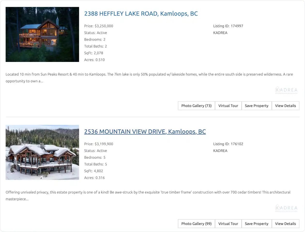 Sample screenshot of Your Kamloops website team section.