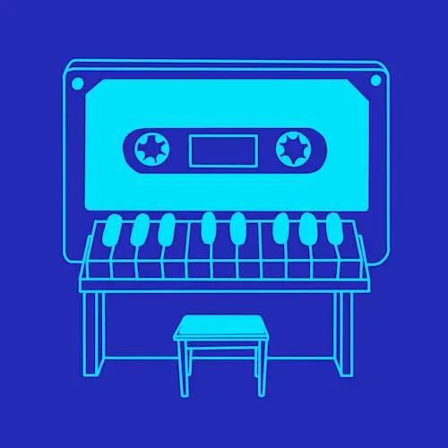 Tape Piano artwork (monochrome, compressed)