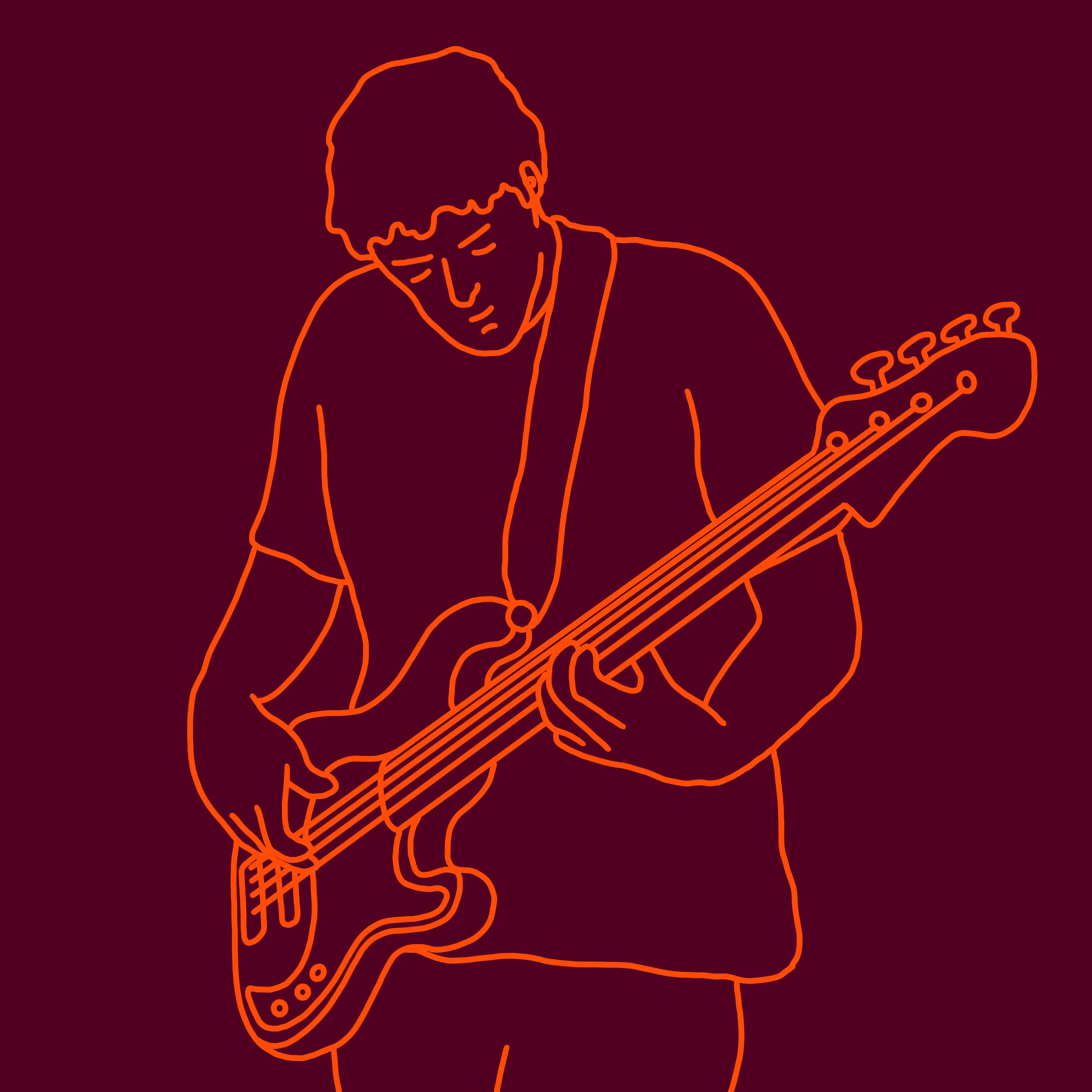 Bass Guitar Artwork v2