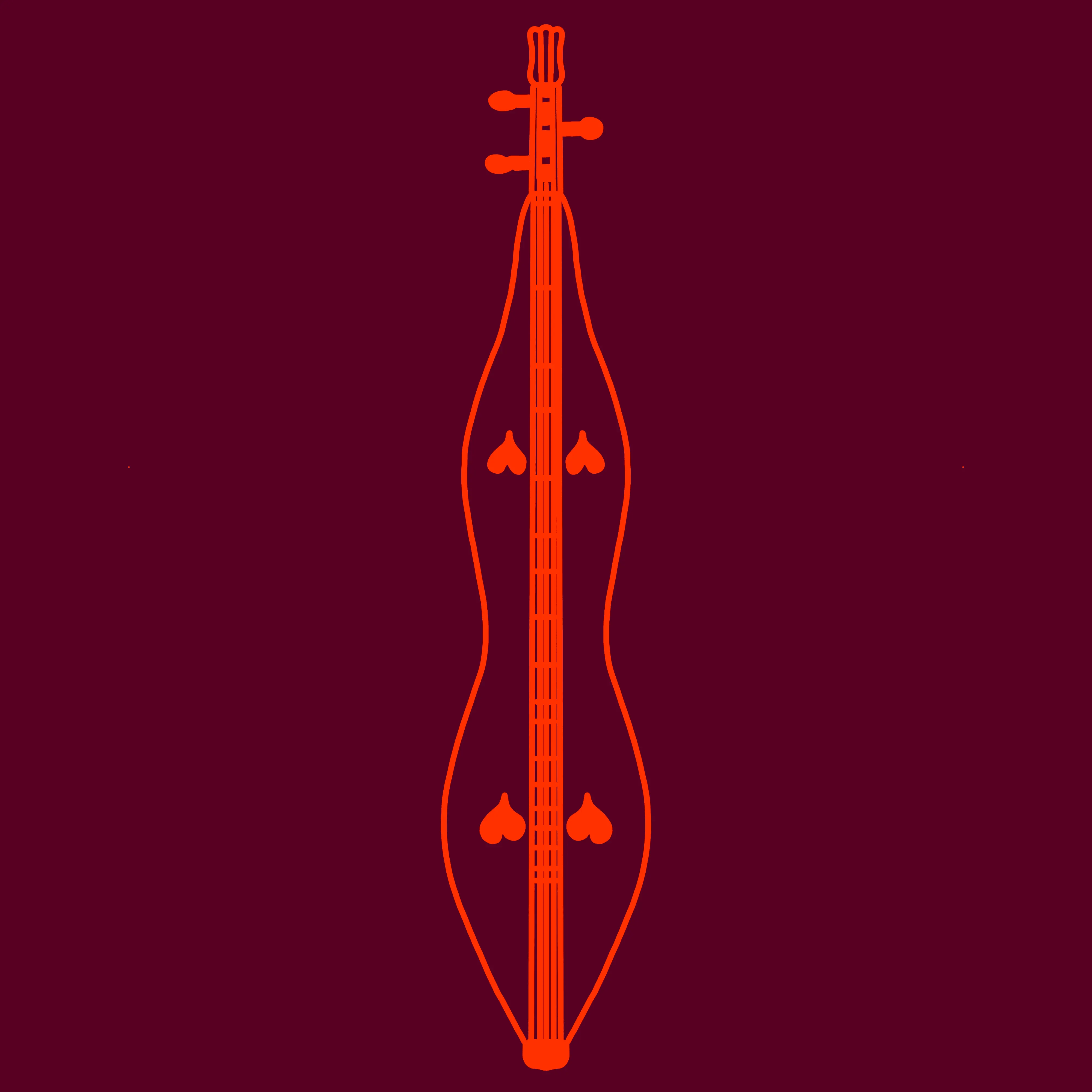 Dulcimer artwork (monochrome, compressed)