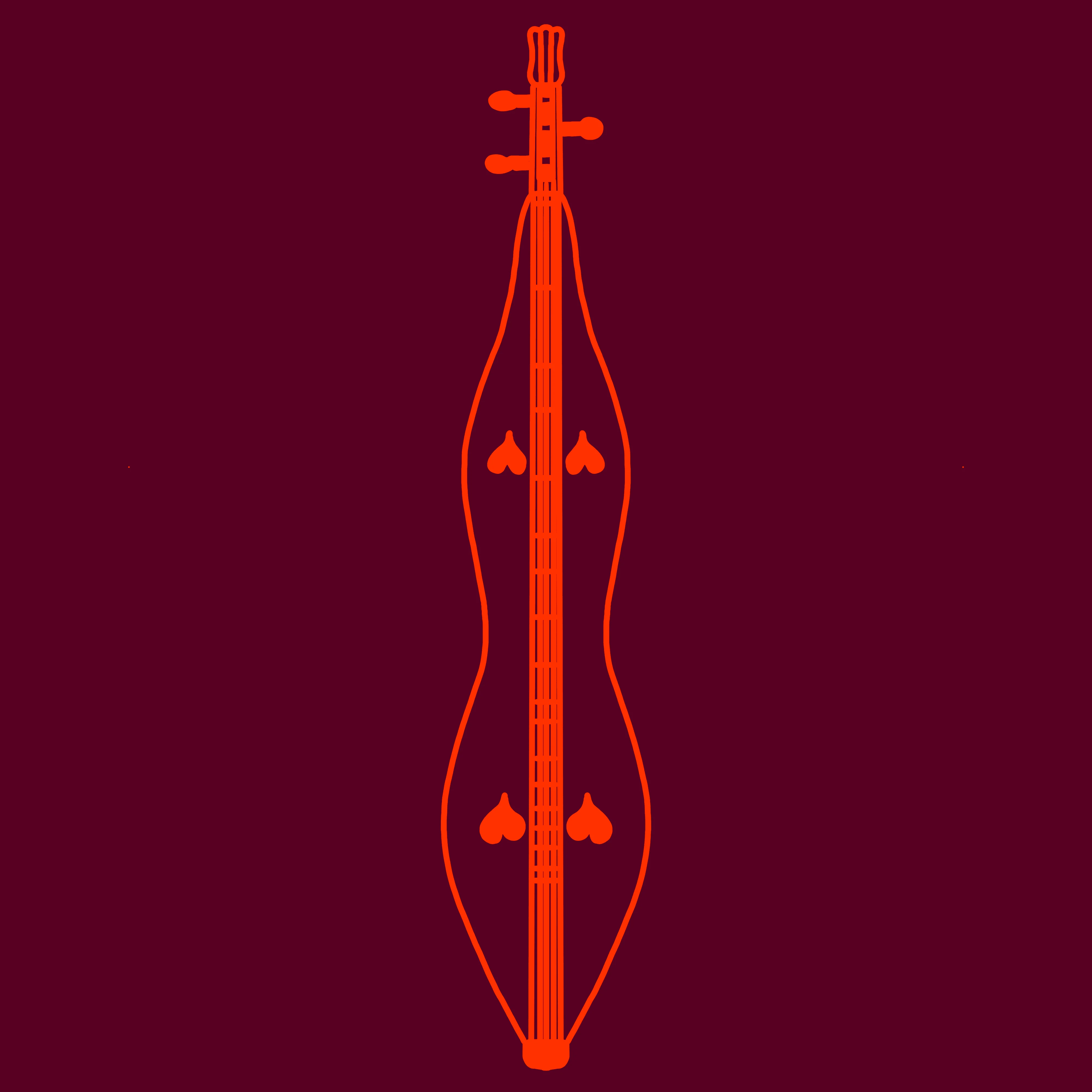 Dulcimer artwork (monochrome, compressed)