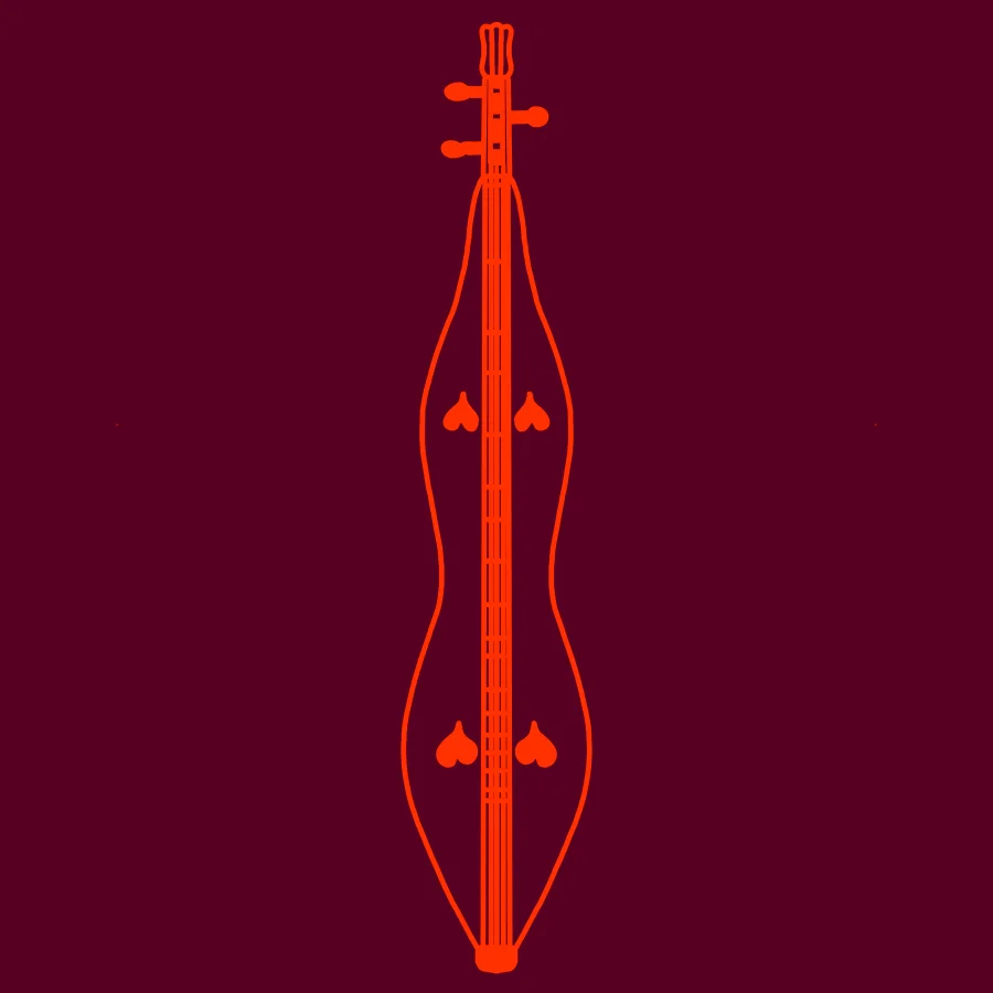 Dulcimer artwork (monochrome, compressed)