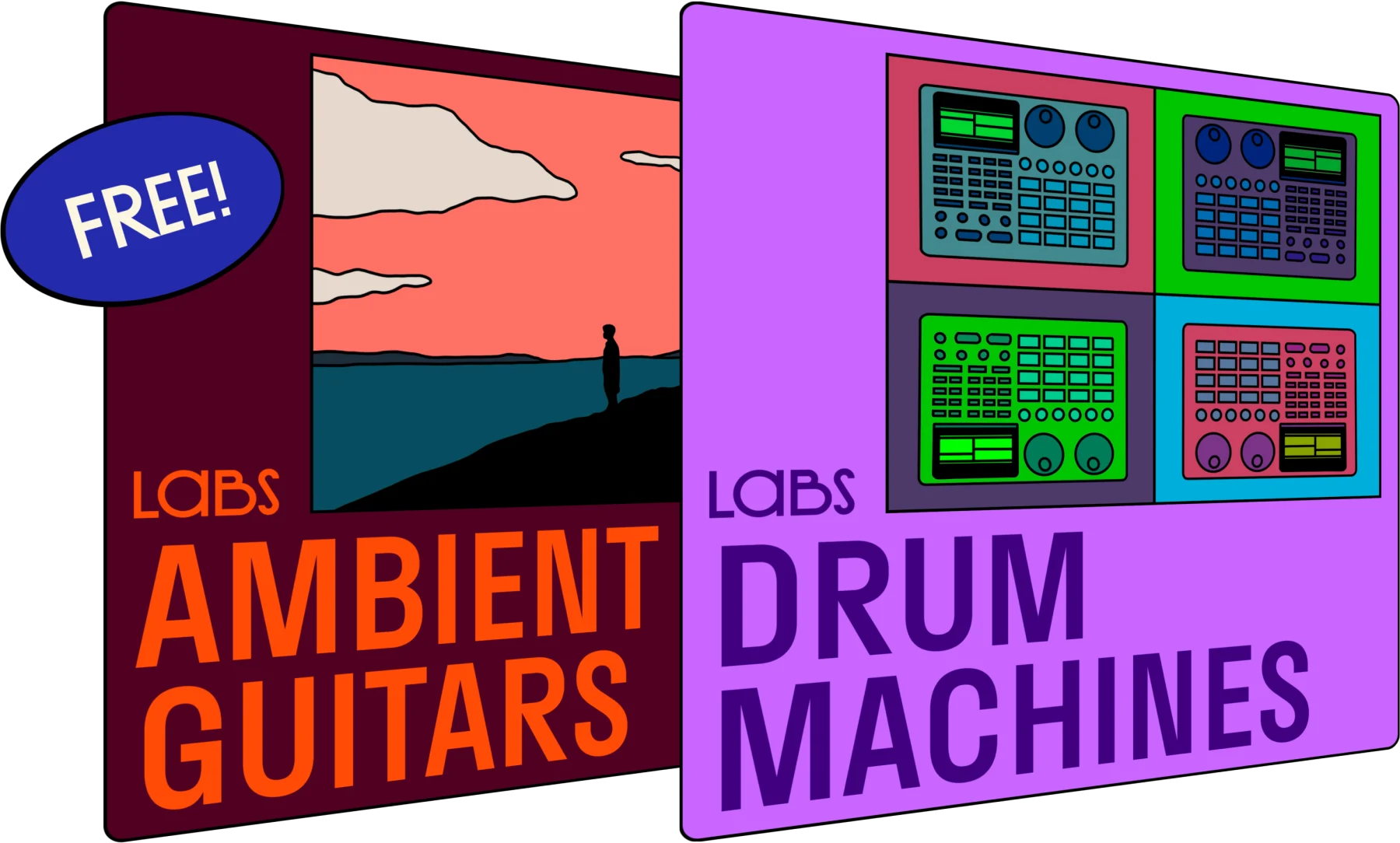 Ambient Guitars and Drum Machines (larger version)