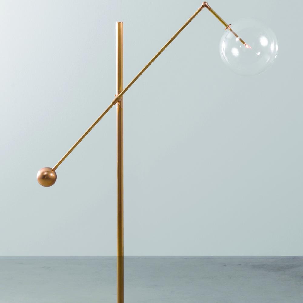 Brass Milan Floor Light 