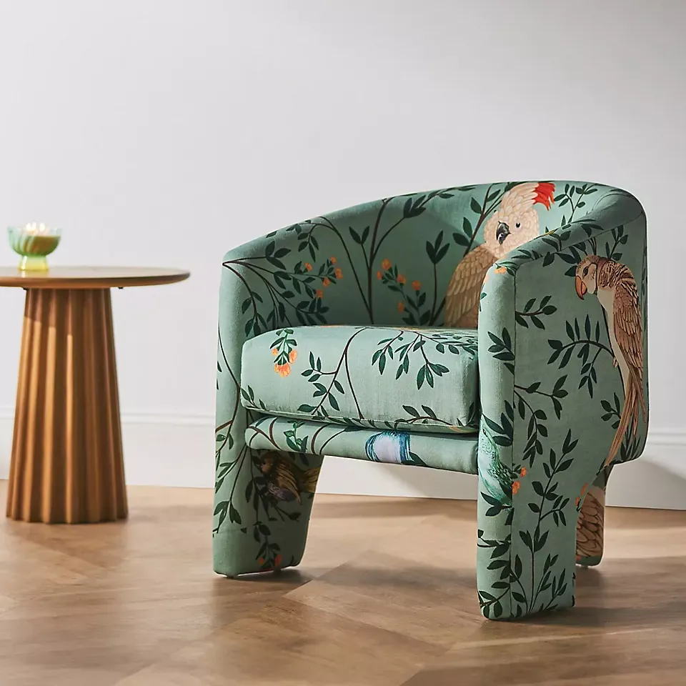 Effie Priyanka Print Tripod Armchair