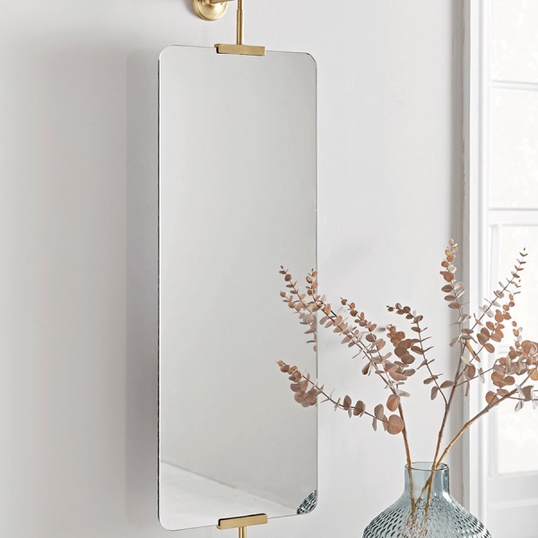 Brass Portrait Mirror