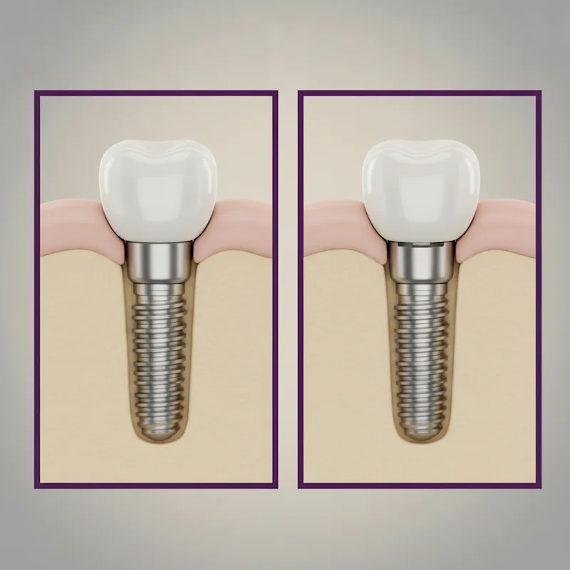 Diferença entre implante estável e prótese com desgaste oclusal